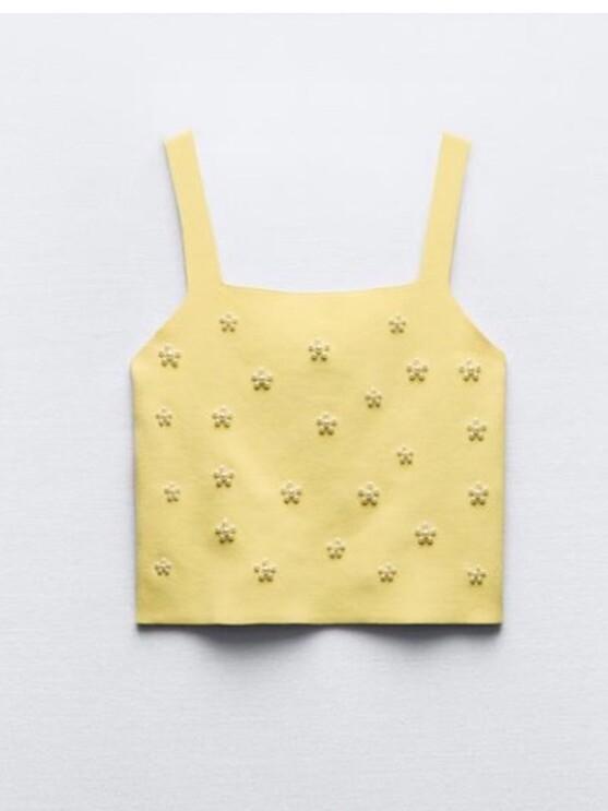 【新品タグ付き】Pearl-Strap Frill Top Pearl-Strap Frill Top