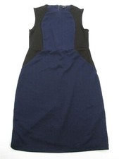 APT. 9 Women's Size S Classic Fit Casual Work Navy Blue Sheath Dress