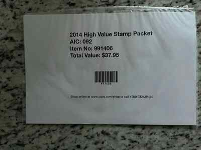Sealed 2014 US High Value Stamp Packet #991406 For The Year Book