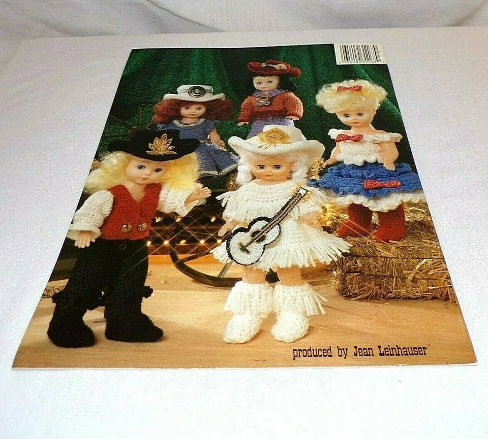 ASN Crochet Country Western 13" Dolls Pattern Leaflet Craft Book Cowgirl Singer - Image 2 of 2