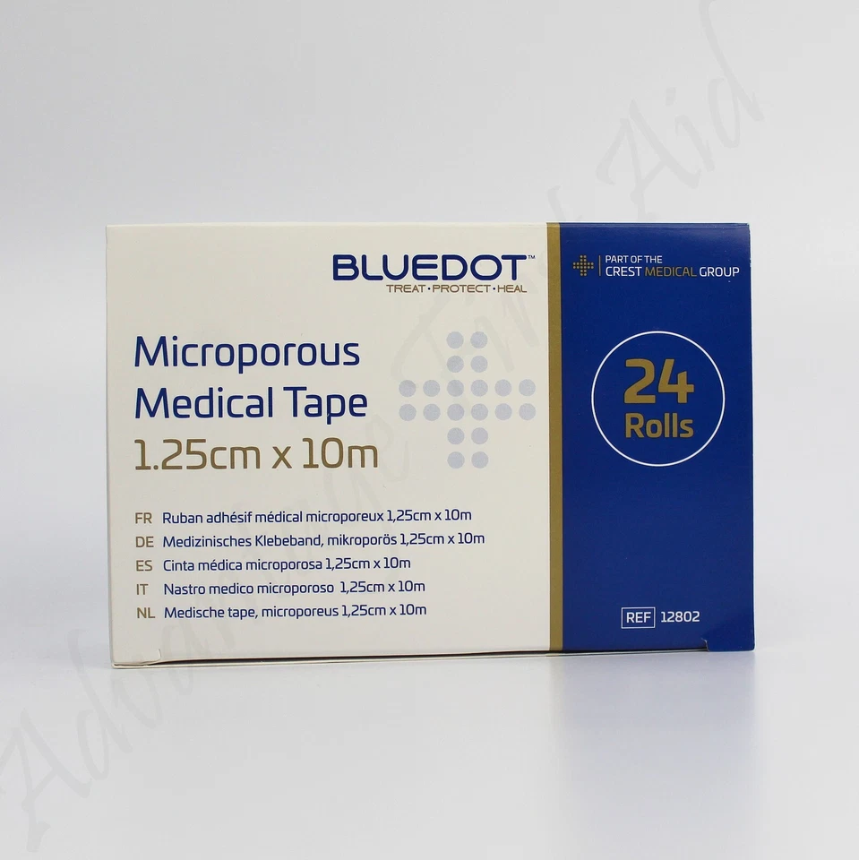 12 Microporous / Micropore Surgical Dressing Tape 1.25cm X 10m. 1st Class Post