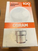 Osram Classic Matt GlüHlampe 100W B22D GlüHbirne Made In Germany Dimmbar !!!