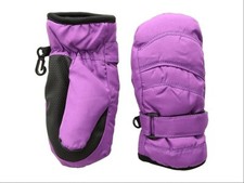Tundra Boots Kids Nylon Mittens Extreme Cold Weather Purple Size XL