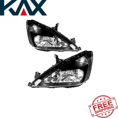 Fit for 2003 - 2007 Honda Accord Headlights Signal Lamp Black 03-07 HO2503120