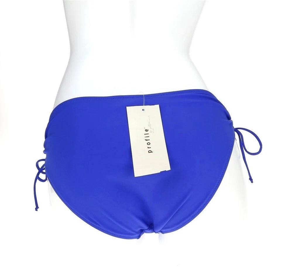 Parte inferior de bikini mujer Profile by Gottex azul cobalto 212196 traje de baño talla 8 Foto 4 de 4
