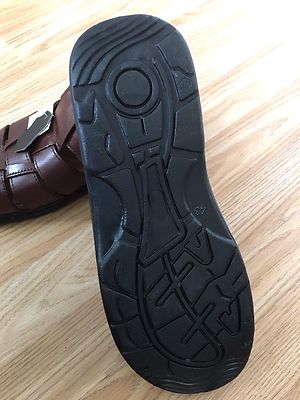 Herren Sport Sandalen Lederband Open-Toe Gladiator Fischer