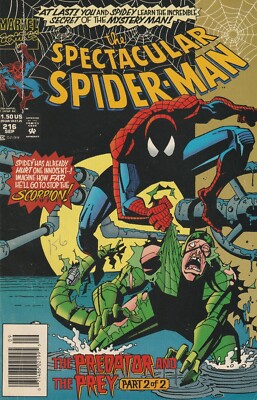 SPECTACULAR SPIDER-MAN # 216 : MARVEL COMICS : 1994 : vf+ (8.5)