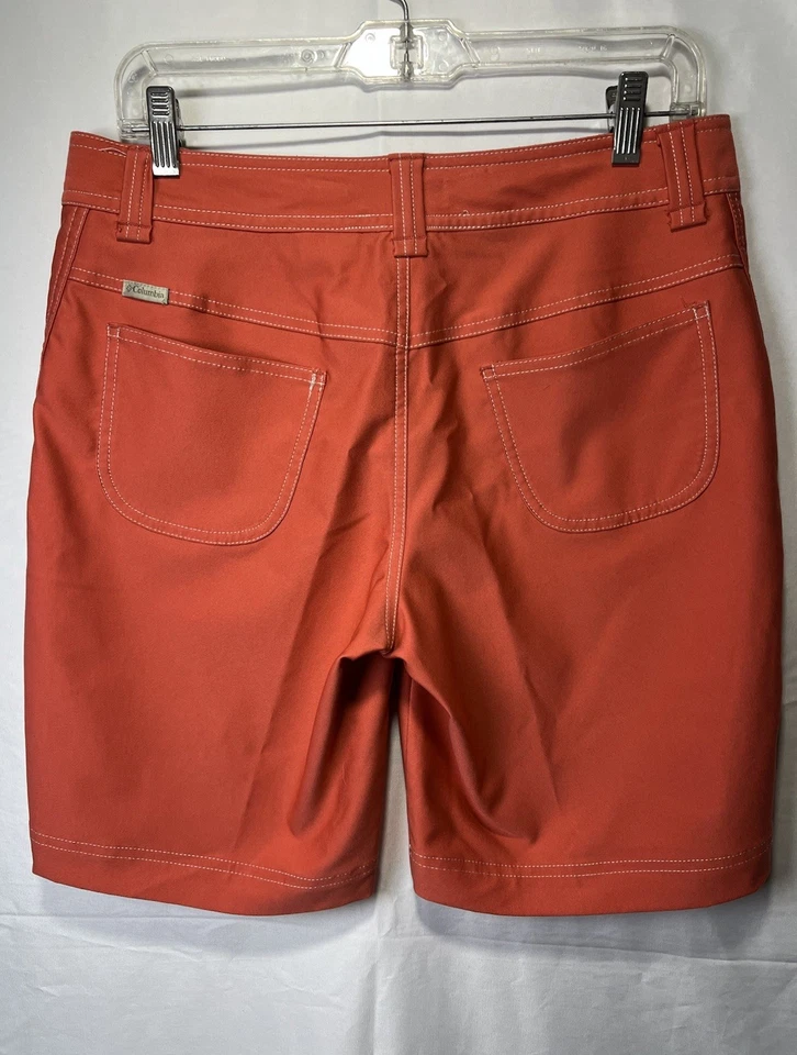 Columbia Women’s Silver Ridge Utility Shorts Orange Size 8 Hiking Pockets NWOT! - Image 3 of 4
