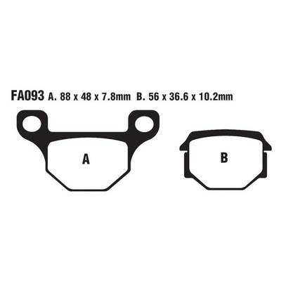Bremsbeläge Vorderrad für Rieju MRT 50 Freejump Cross Baujahr 2014-2021 - Neu