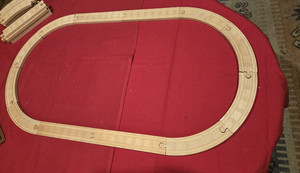 12 PC Thomas & Friends & Friends Wooden Railway Train Track OVAL TRACKS