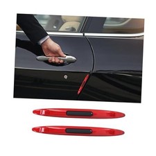 2 PCS Car Door Edge Guard Protectors, Anti-Collision Silicone Side Door Red
