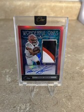 CHASE BROWN WONDERFUL ONES 3 COLOR PATCH AUTO RED 26/60 2025 PANINI ONE FOOTBALL