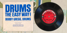 Bobby Gregg 7" EP w PS Drums the Easy Way! 1967 Instructional Educational VG+