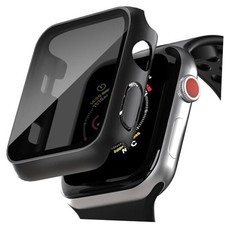 2 Pack Privacy Case for Apple Watch Screen 42mm-Series 3/2/1 Black/Black