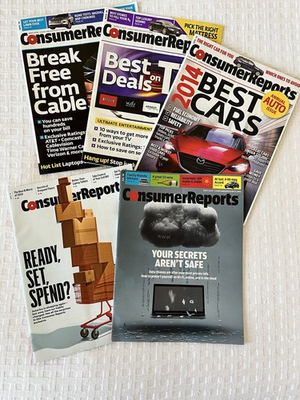 #ad #ad Lot of 5 Consumer Reports 2014 Magazines Annual Auto Issue Best Cars amp; Tech $14.99