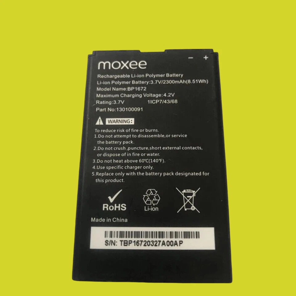 BP1672 New Original Battery For Moxee Mifi Hotspot K779HSDL - 2300mAh