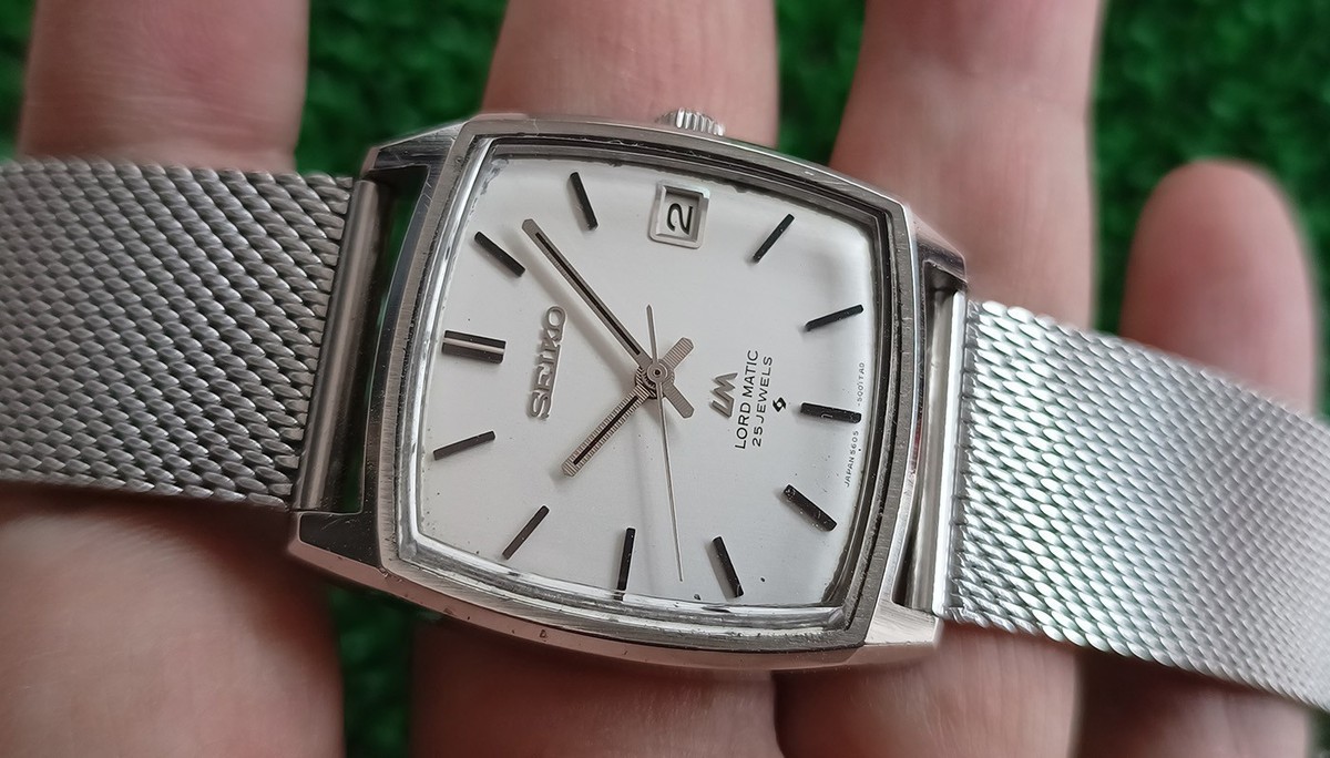 RARE VINTAGE SEIKO LM 5605-5000 ORIGINAL DIAL AUTOMATIC 25 JEWELS