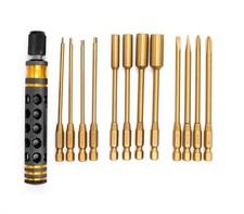 HRP Racers Edge Premium 12-In-1 Magnetic And Locking Screwdriver Set With