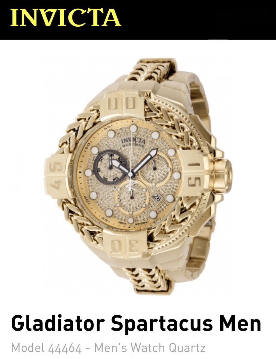 Invicta Gladiator Spartacus 44464 mm Carat Diamond Chronograph  Watch