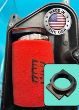 Yamaha Warrior 350 Wolverine Grizzly 600 660 Intake Air Box Filter Adapter Kit