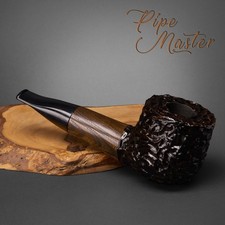 Mr. Brog HAND MADE WOODEN SMOKING LARGE GIFT PIPE  202 King Size Black + BOX