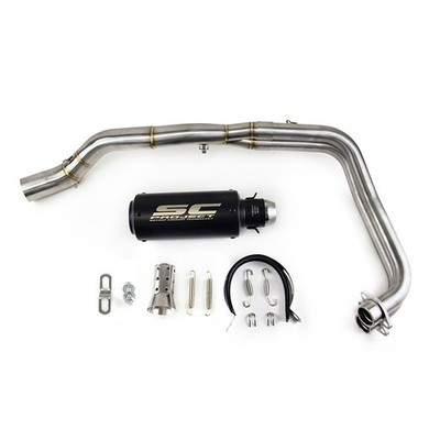 For Yamaha YZF R3 2015-2025 MT-03 Whole System Black Muffler Exhaust Header Pipe