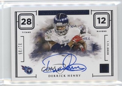 2020 Panini Impeccable Victory /35 Derrick Henry #IV-DH Auto 1up3