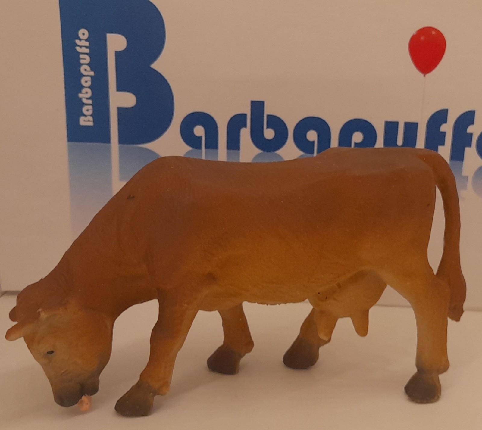 SCHLEICH 13205 MUCCA MARRONE BROWN COW RARE VINTAGE da BARBAPUFFO
