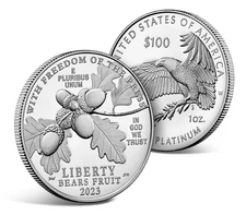 2023 W First Amendment to the Constitution Platinum Proof Coin-Freedom of Press
