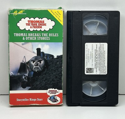Thomas Tank Engine & Friends Breaks Rules VHS 1986 Video Tape Train HTF! Rare!
