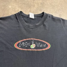 Vintage Mountain Dew Shirt Mens Large Black 90s Extreme Network Video Games