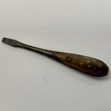 Antique Perfect Handle Screwdriver Slot Head Tool 4 7/8" Unmarked 1910s