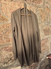 Boss Ladies mohair long cardigan olive with belt loop One Size
