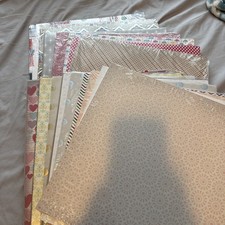 Stampin Up Lot Of 18 NEW Retired Packs Of Designer Series Paper packs 12  x12  