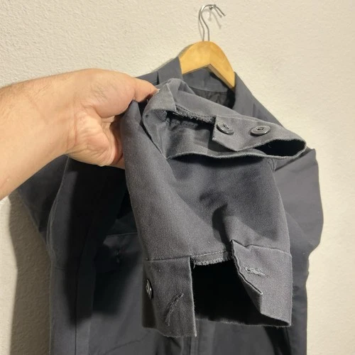 Vintage Work Wear Corporation Jacket Men's Large Gray Boxy Bomber 70s lined Zip image 5