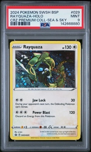 Rayquaza SWSH029 SWSH: Sword & Shield Promo Cards Holo PSA 9