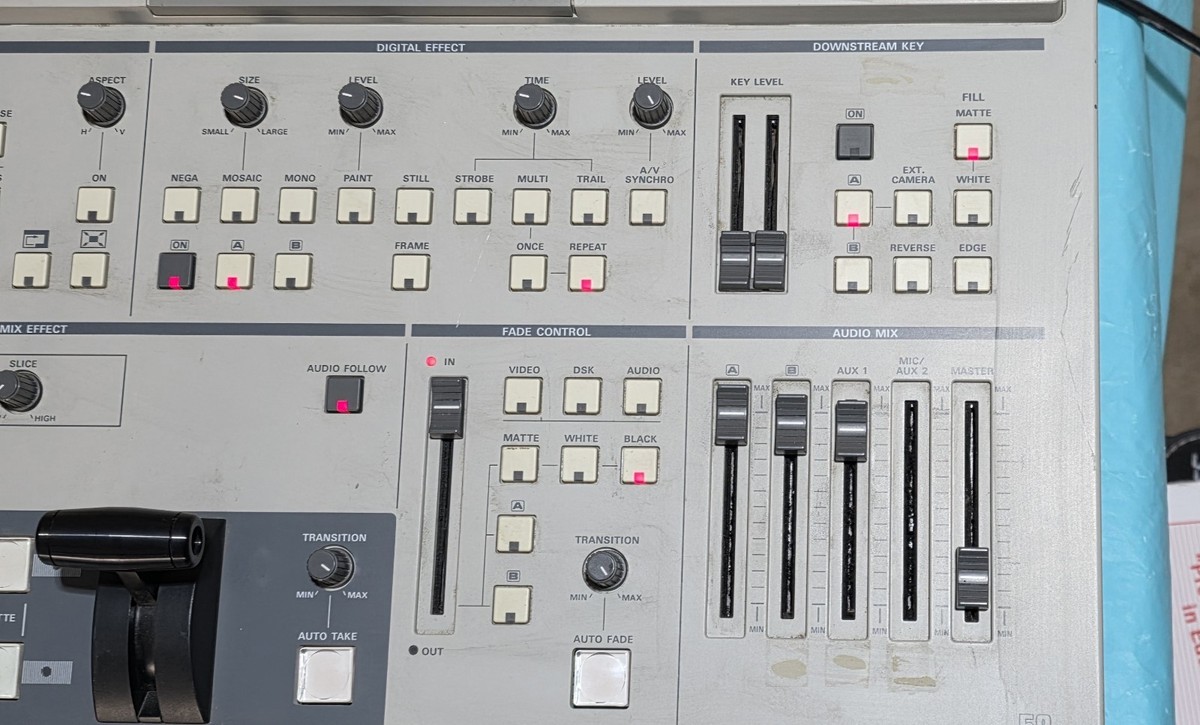 Panasonic WJ-MX50A Digital AV Mixer Video Switcher Vintage Pro