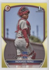 2023 Bowman Prospects Yellow 67/75 Rickardo Perez #BP-27 0jm6