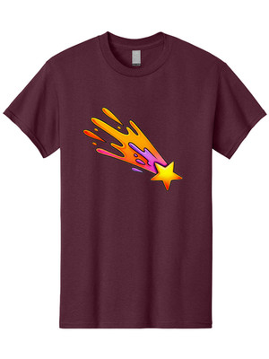 Shooting-Star-4 Mens Graphic Tee, 100% Cotton, Casual Summer Wear
