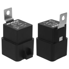 Waterproof Relay Kit, 12V 40A, 4 Pin SPST, 12 AWG Tinned Copper Wires Heavy D...