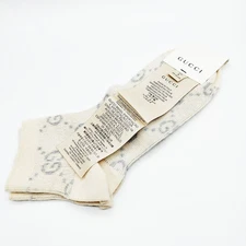 NO TARIFF Gucci Socks Beiges Silver 3968753