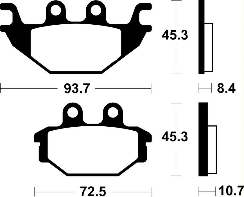 Plaquettes Technium MR430 métal fritté pour vos trajets quotidiens