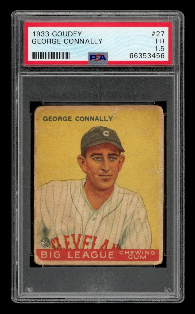 1933 Goudey Set-Break # 27 George Connally PSA 1.5 FR