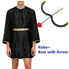 Men Cupid Outfit Robe Bow with Arrow Valentine's Day Gift Halloween Cosplay