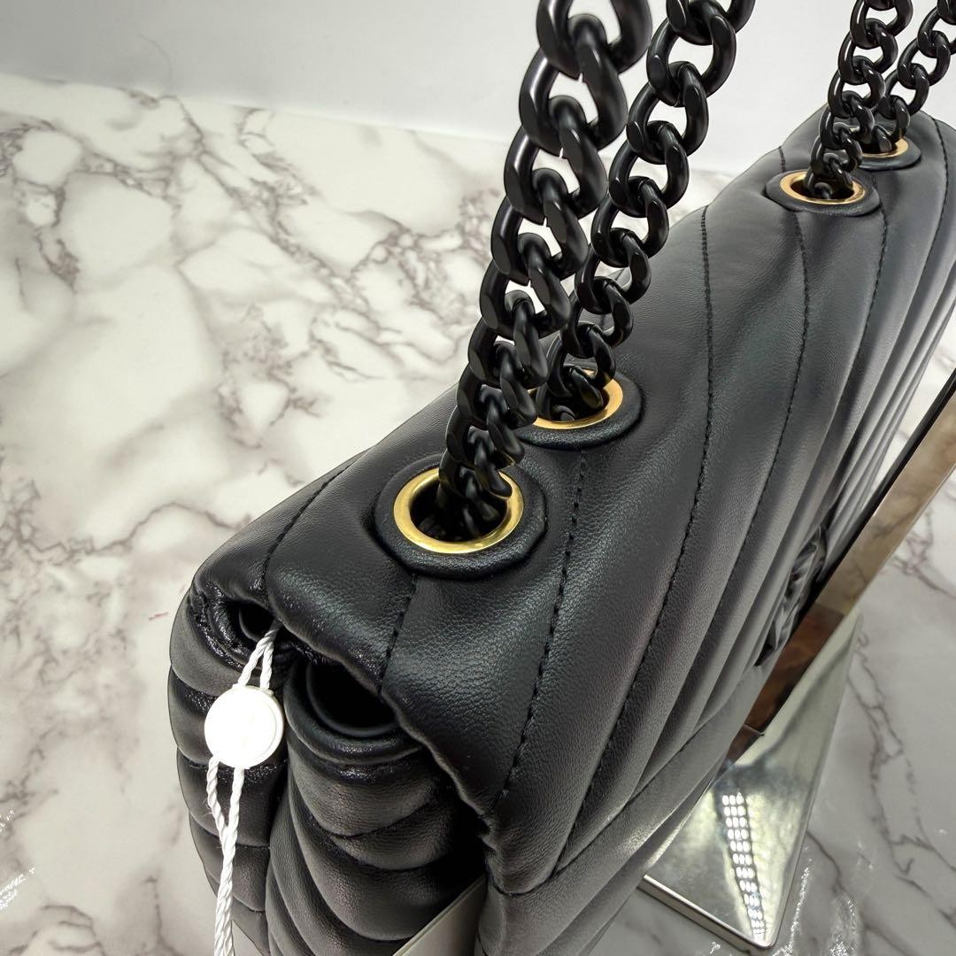 Tory Burch Kira Chevron Small Convertible Shoulder Bag Women's Used Authentic thumbnail 17