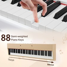 Digital Piano 88 Key Full Size Semi Weighted ...