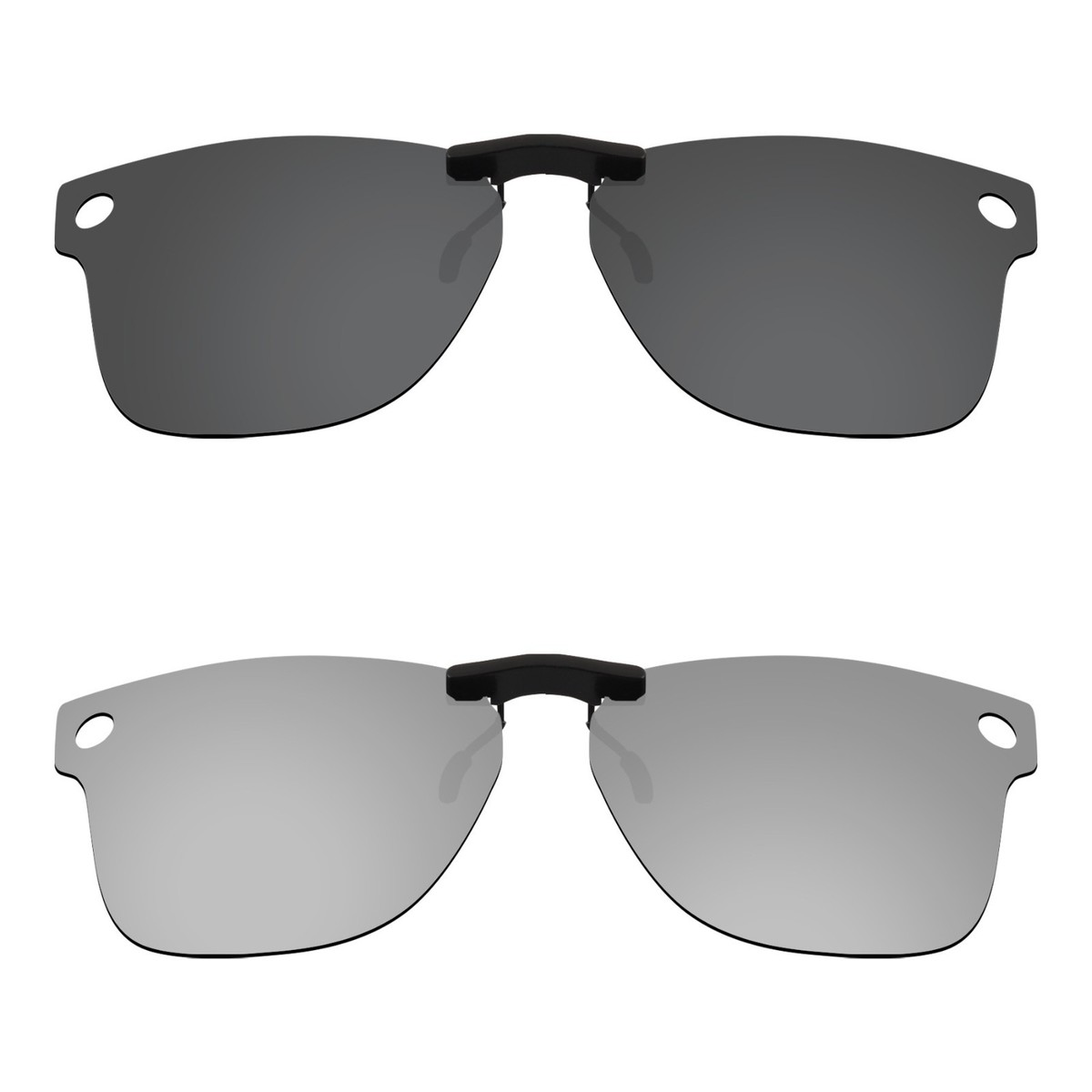 Polarized Clip-on Sunglasses for Ray-Ban Meta Wayfarer RW4008 53mm
