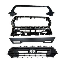 Front Grille Upper Grill Chrome Set For Toyota Tacoma 2024 2025 Black 4ps Front Grille Upper Grill Chrome Set For Toyota Tacoma 2024 2025 Black 4ps