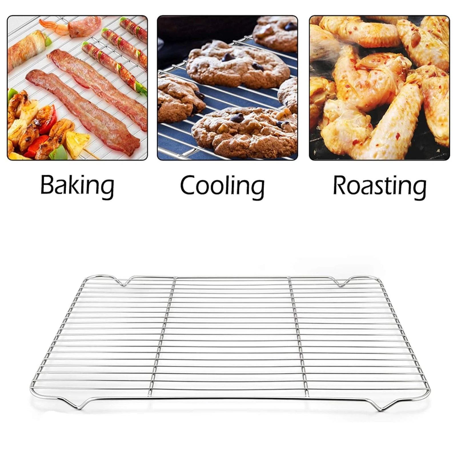 16.6"x11.6" Stainless Steel Wire Rack – Cooling & Roasting, Fits Half Sheet Pans
Opens in a new wind