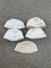 Vtg WW2 US Navy Dixie Cup White Cotton Sailor Cap Hat Uniform Military Lot of 5